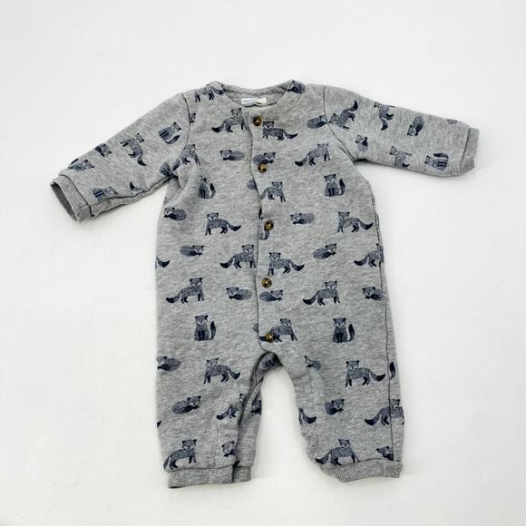 Bout'Chou Bio gray fox Onesie - Picture 2 of 4
